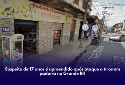 Suspeito de 17 anos é apreendido após ataque a tiros em padaria na Grande BH