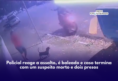 Policial reage a assalto, é baleado e caso termina com um suspeito morto e dois presos
