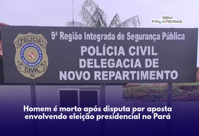 Homem é morto após disputa por aposta envolvendo eleição presidencial no Pará